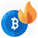 Bitcoin Burn Cryptocurrency Crypto Icon