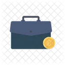 Briefcase Bag Bitcoin Icon