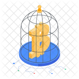 Bitcoin Cage  Icon