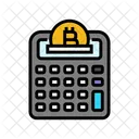 Calculator Cryptocurrency Mining Icon