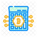 Calculator Cryptocurrency Mining Icon