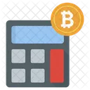 Bitcoin Calculation Blockchain Calc Accounting Icon