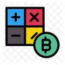 Calculation Accounting Bitcoin Icon