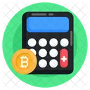 Budget Bitcoin Calculation Money Calculator Icon
