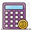Bitcoin Calculations Financial Calculator Blockchain Calculations Icon