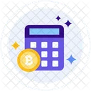 Calculator Bitcoin Money Icon