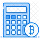 Bitcoin Calculator Money Savings Bitcoin Accounting Icon