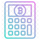 Calculator Token Coin Bitcoin Cryptocurrency Icon