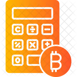 Bitcoin Calculator Emoji Icon