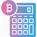 Bitcoin Calculator Cryptocurrency Icon