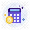 Calculator Bitcoin Money Icon