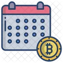 Bitcoin Calendar Crypto Calendar Planner Icon