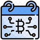 Bitcoin Calendar Crypto Calendar Calendar Icon
