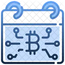 Calendar Digital Currency Bitcoin Icon