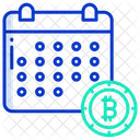 Bitcoin Calendar Crypto Calendar Planner Icon