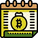 Bitcoin Calender  Icon