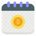 Bitcoin calender  Icon