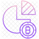 Diagramme circulaire Bitcoin  Icône