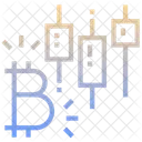 Bitcoin Candlestick Chart Icono