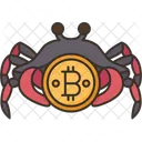 Cangrejo bitcoin  Icono