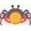 Cangrejo bitcoin  Icono