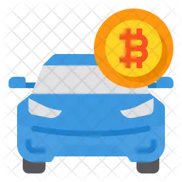 Bitcoin Car  Icon