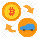 Bitcoin Car Payment  Icon