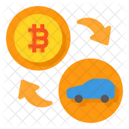 Bitcoin Car Payment  Icon