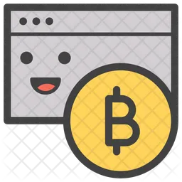 Bitcoin Card Emoji Icon