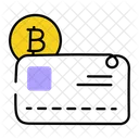 Bitcoin Card Bitcoin Payment Credit Card Icône