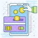 Bitcoin Card Payment  Icon
