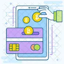Bitcoin Card Payment  Icon