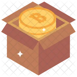 Bitcoin Cardboard  Icon