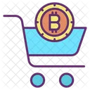 Shop Bitcoin Cart Bitcoin Shopping Icon