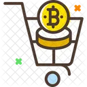 Shop Bitcoin Cart Bitcoin Shopping Icon