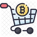 Bitcoin Cart  Icon
