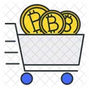 Bitcoin Cart  Icon