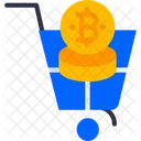 Shop Bitcoin Cart Bitcoin Shopping Icon