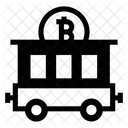 Blockchain Cart Bitcoin Cart Cryptocurrency Cart Icon
