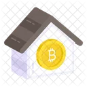 Casa Bitcoin Casa Bitcoin Criptomoneda Icono