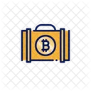 Bitcoin Case Suitcase Briefcase Icon