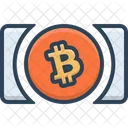 Bitcoin Bargeld Munze Kryptowahrung Symbol