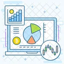 Bitcoin Analysis Financial Analytics Financial Chart Icon