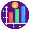 Bitcoin Chart Bitcoin Graph Digital Currency Data Icon