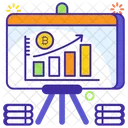 Bitcoin Analytics Bitcoin Chart Infographic Icon