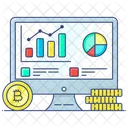 Datenanalyse Geschaftsdaten Bitcoin Chart Symbol