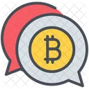 Bitcoin Chat Comment Icon