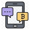 Bitcoin Chat Bitcoin Cryptocurrency Icon