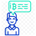 Bitcoin Chat Bitcoin Cryptocurrency Icon