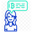 Bitcoin Chat Bitcoin Cryptocurrency Icon